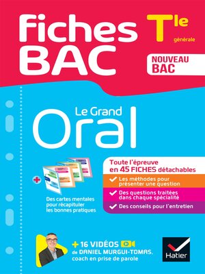cover image of Fiches bac Le Grand Oral Tle